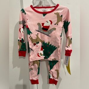Carters Christmas Santa Pajamas NWT Size 24 Months